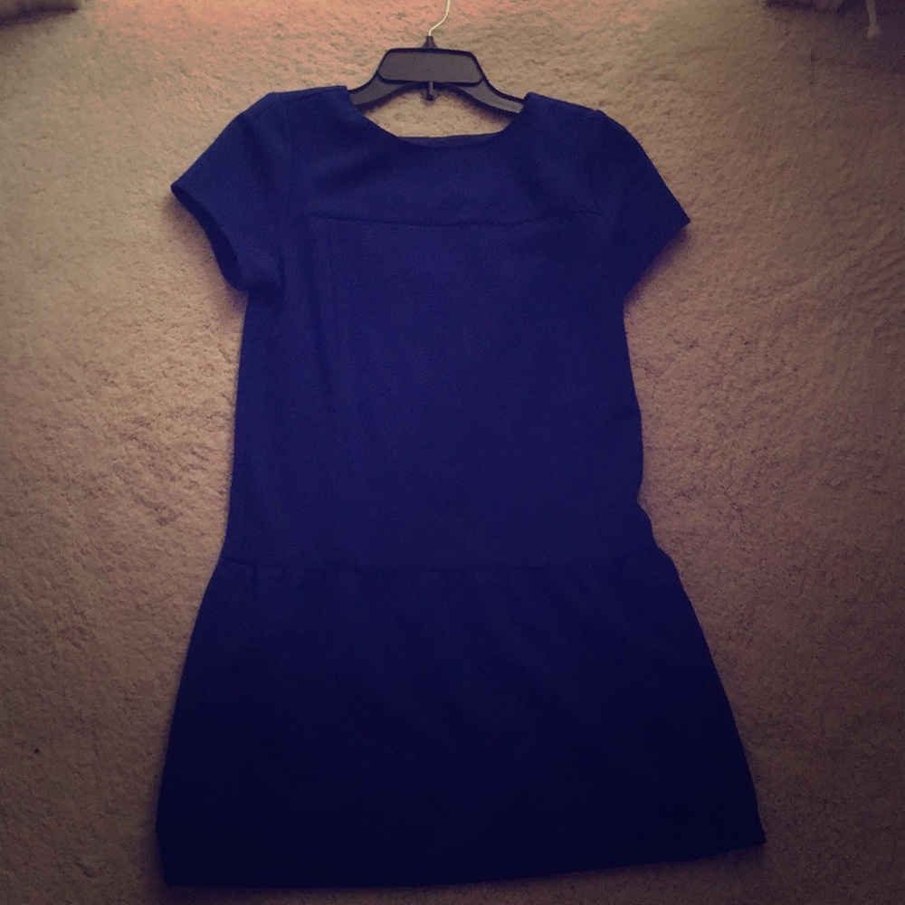 Blue mini dress